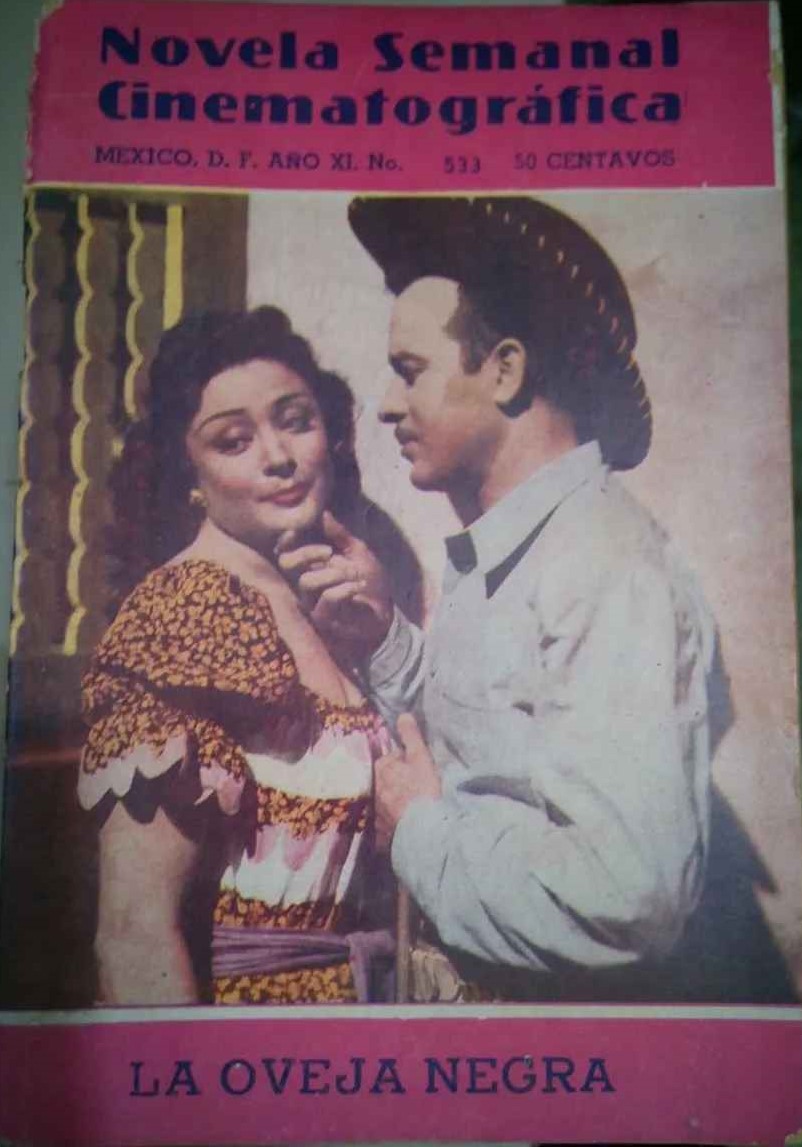 NOVELA SEMANAL CINEMATOGRAFICA magazine side cover Issue 533    1950